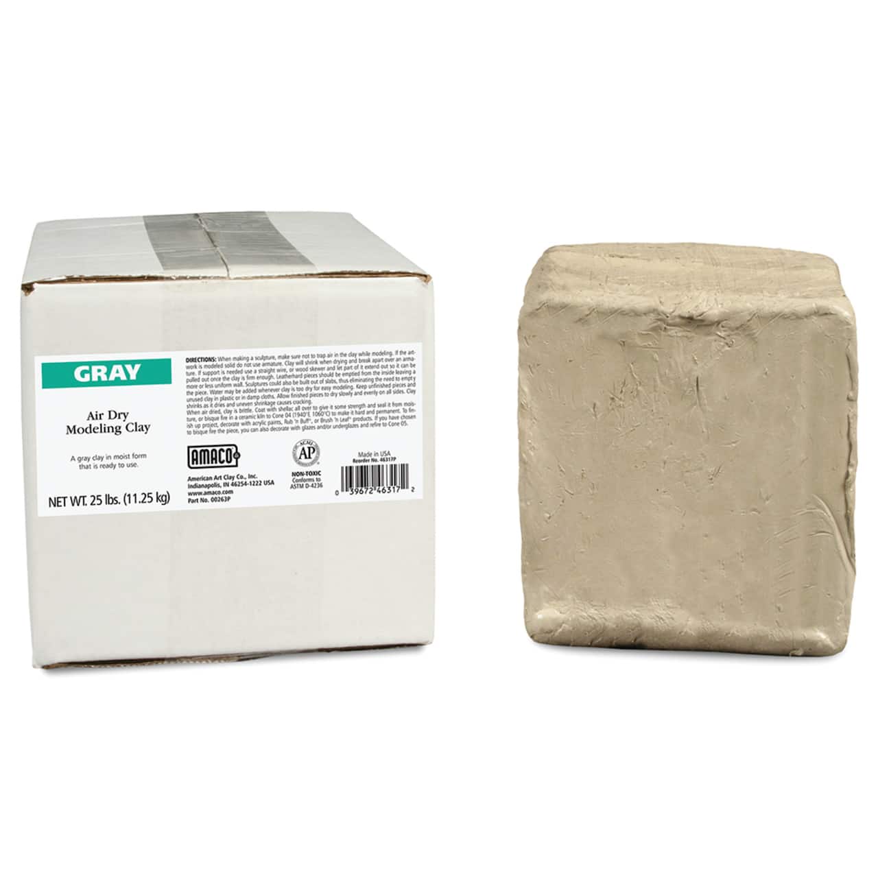 Amaco&#xAE; Air Dry Modeling Clay, 25lb.